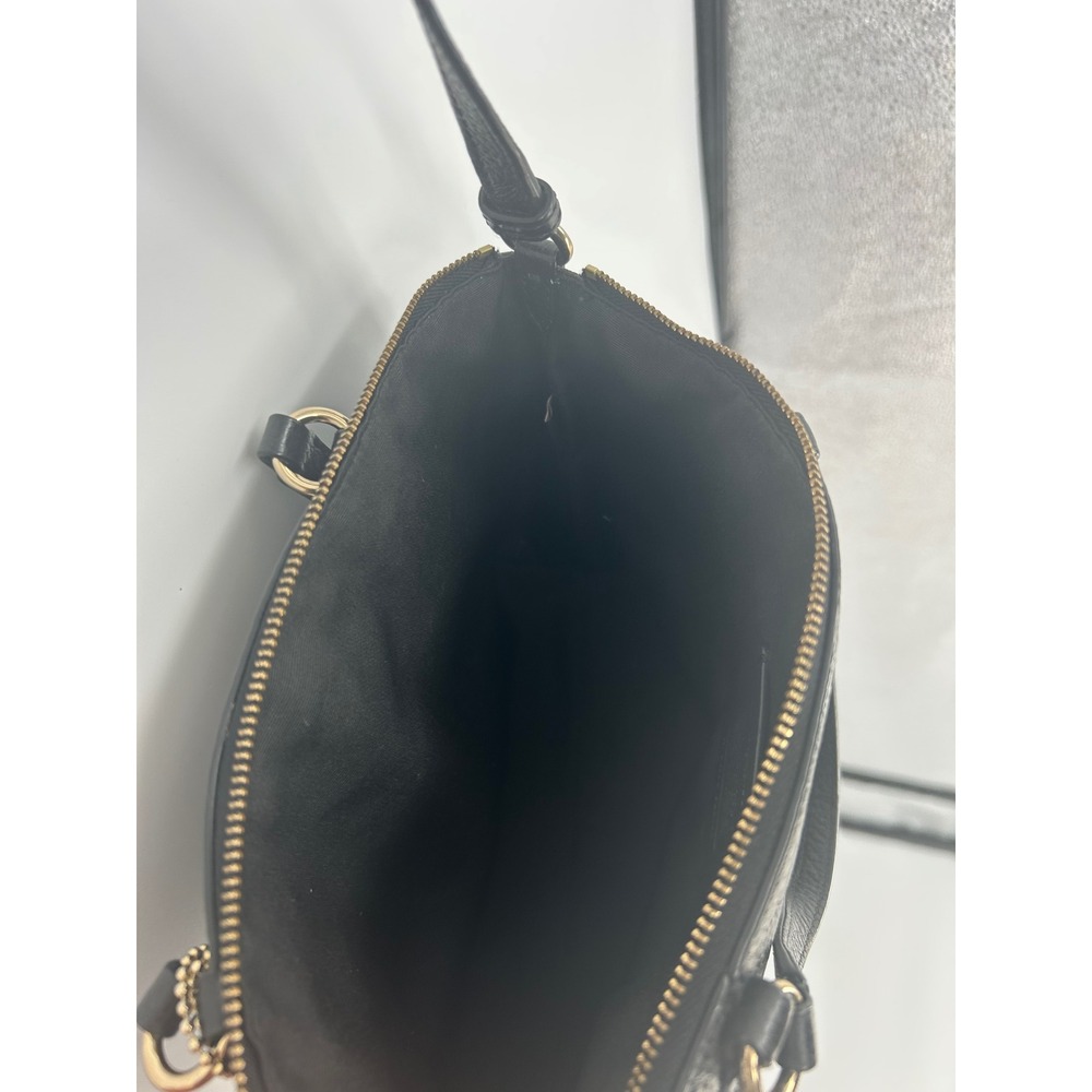 Coach Black Pebble Leather Small Kelsey Satchel- Minimalist Classic - Picture 6 of 10